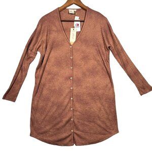 White Crow Women's Whiskey Grove Thermal Dress Button-Front Sz Small Casual Boho